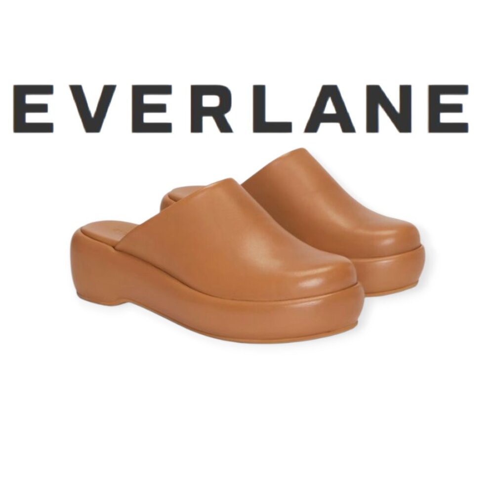 Everlane **Puffa Flatform** Leather Mules Size 9